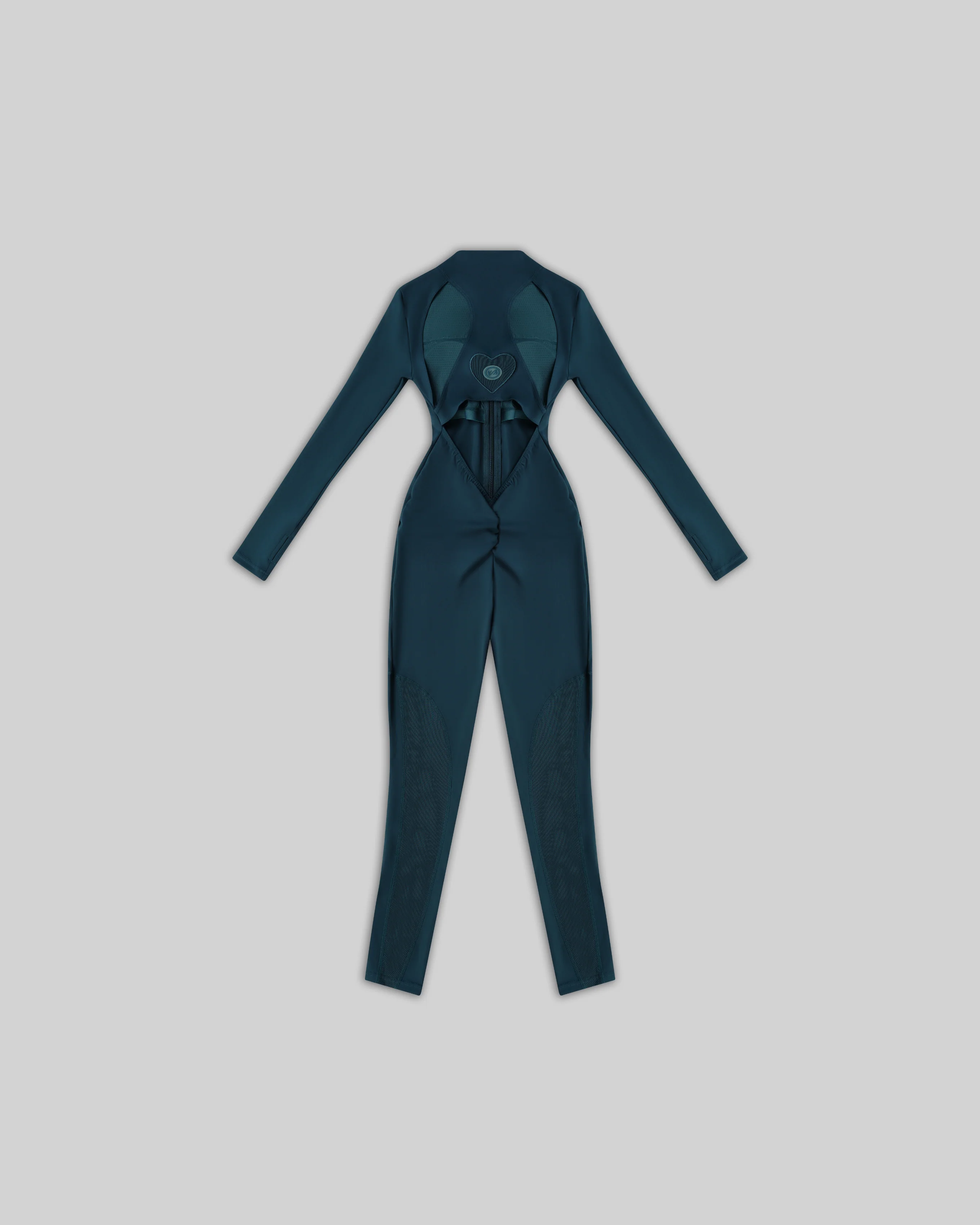 BACKLESS FITNESS JUMPSUIT (DEEP TEAL) - Image 5