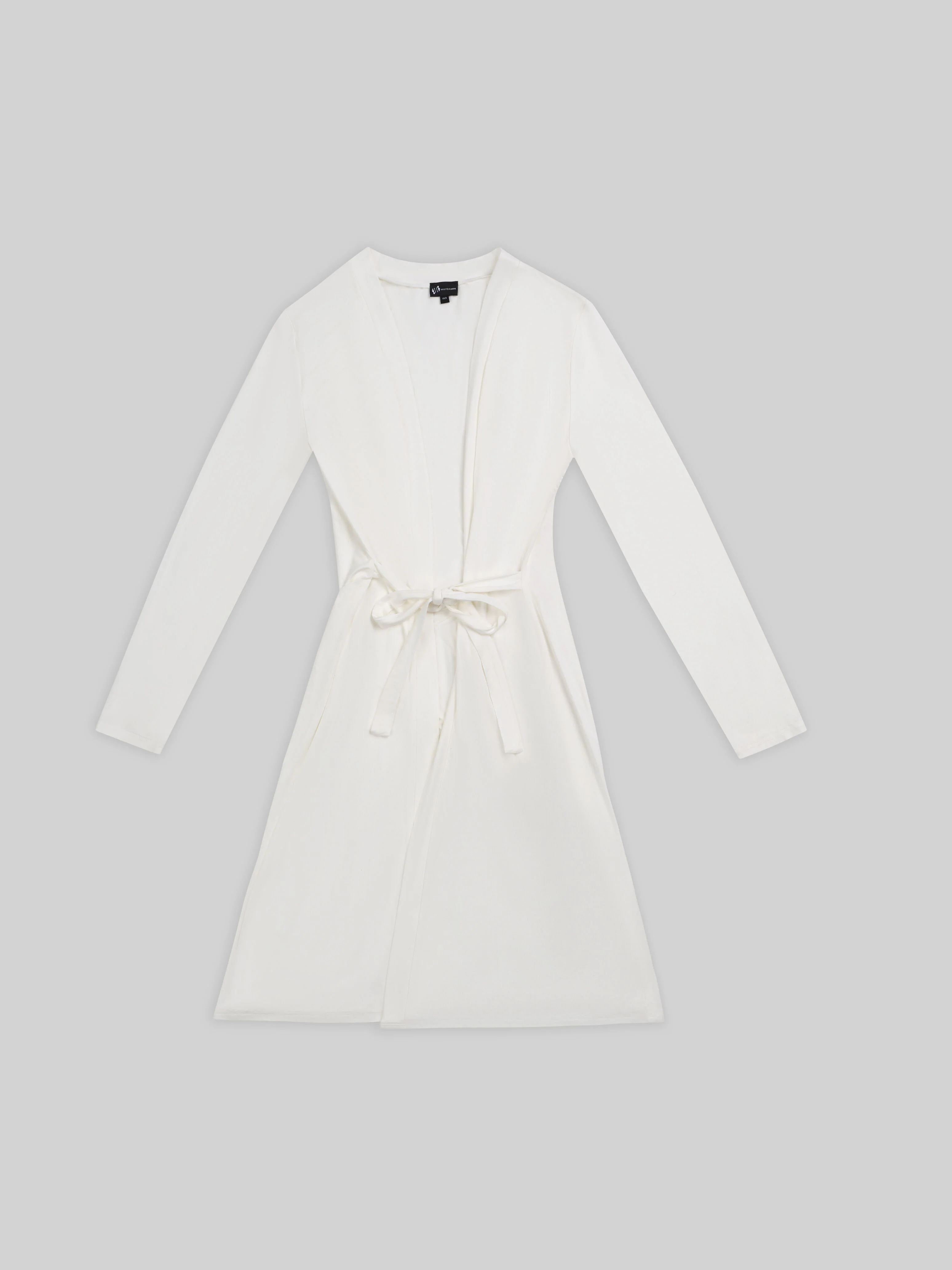 LOUNGE SHORT COZY ROBE (WHITE)
