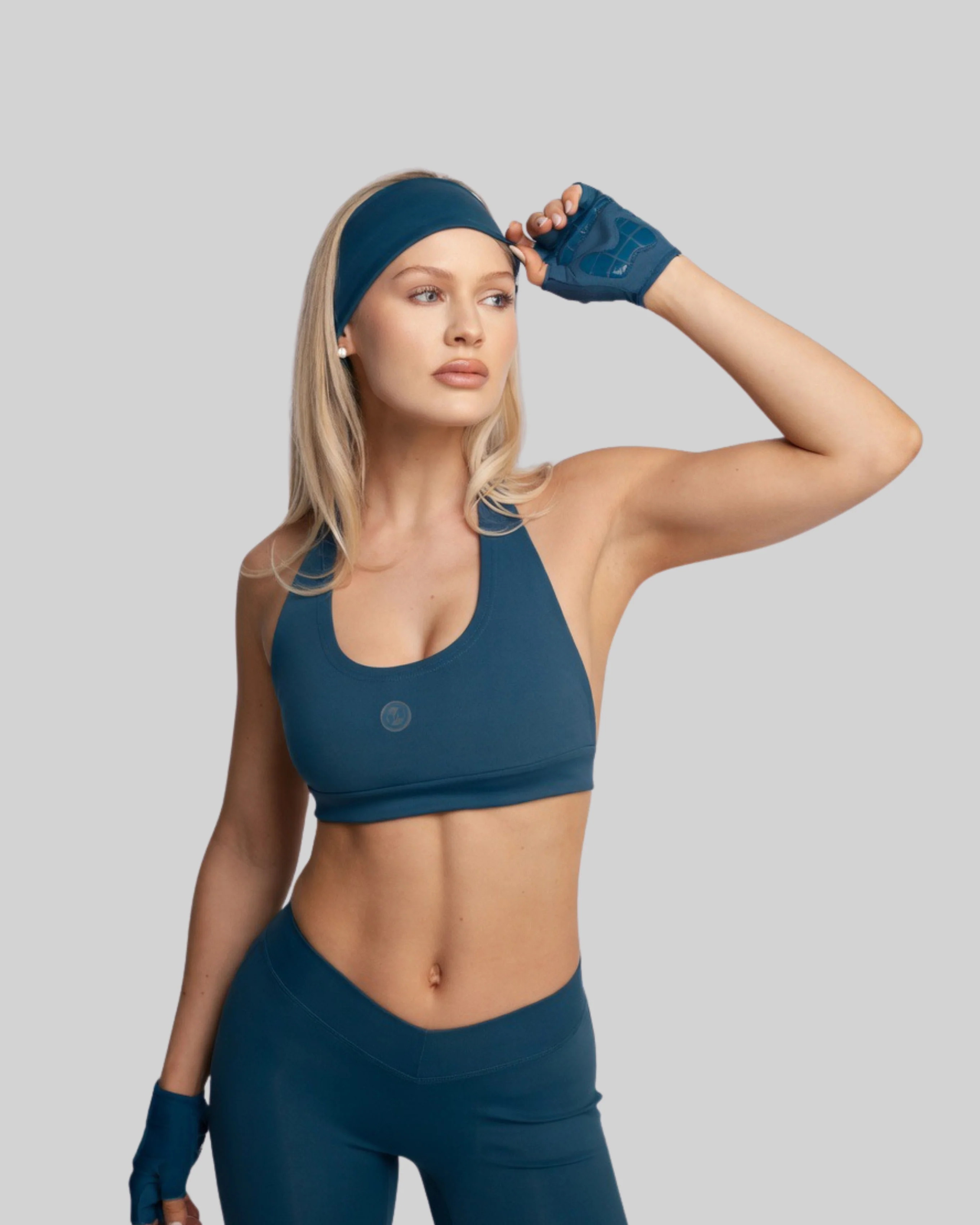 WM FITNESS GLOVES (DEEP TEAL) - Image 3